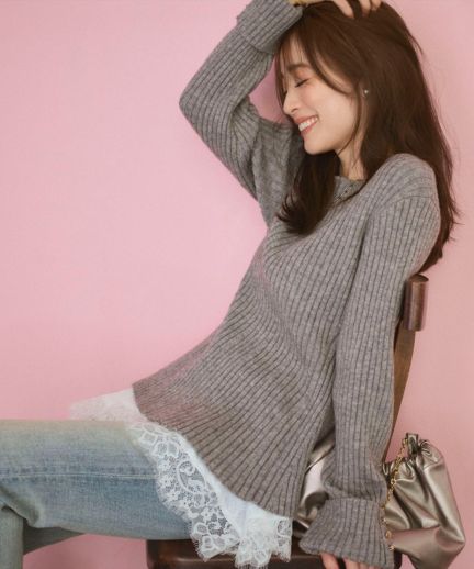 本日限定値下げ　新品タグ付き♡アプワイザーリッシェ　ブークレショートジャケット 2024.9月6日発売新作♡人気アプワイザーリッシェブークレ