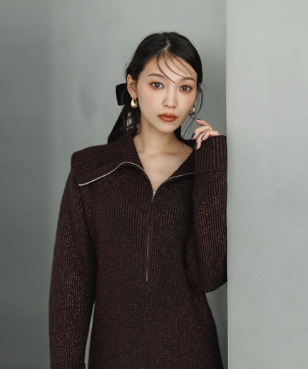 マイストラーダ　ラメニットジャケット Mystrada（マイストラーダ）の「ラメニットジャケット（ニット