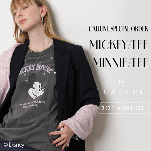 【新作】<別注>ミッキーマウス・ミニーマウス/Tシャツ発売